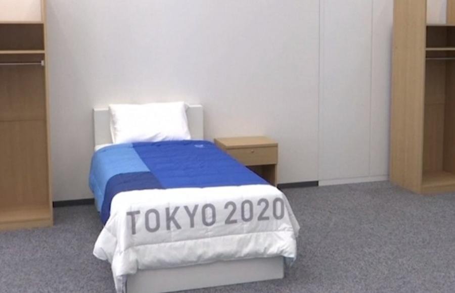 Olimpiyaçılarımız üçün kartondan yataqlar hazırlandı – Video
