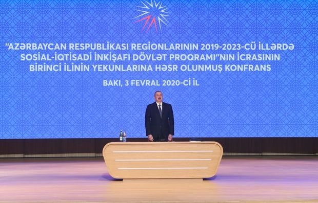 İlham Əliyev Dövlət Proqramının icrasının birinci ilinin yekunlarına həsr olunan konfransda - YENİLƏNİB