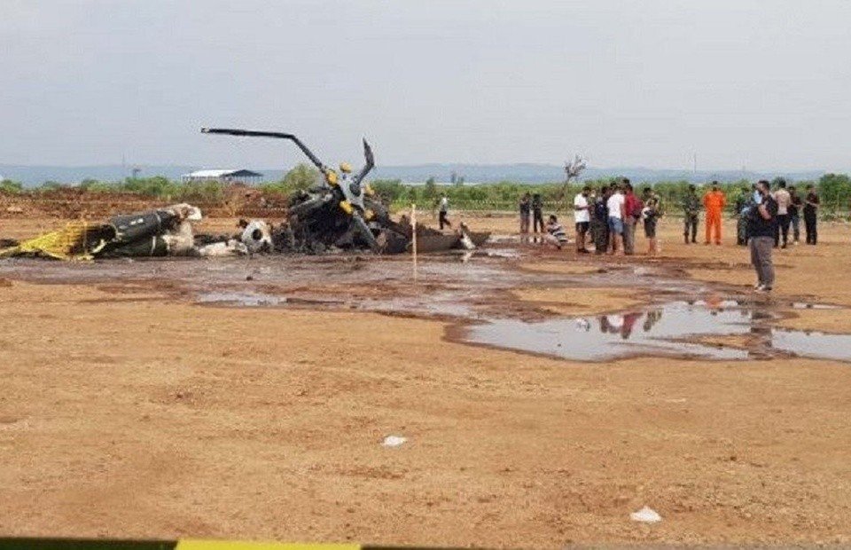 İndoneziyada helikopter qəzası nəticəsində 4 nəfər həlak olub