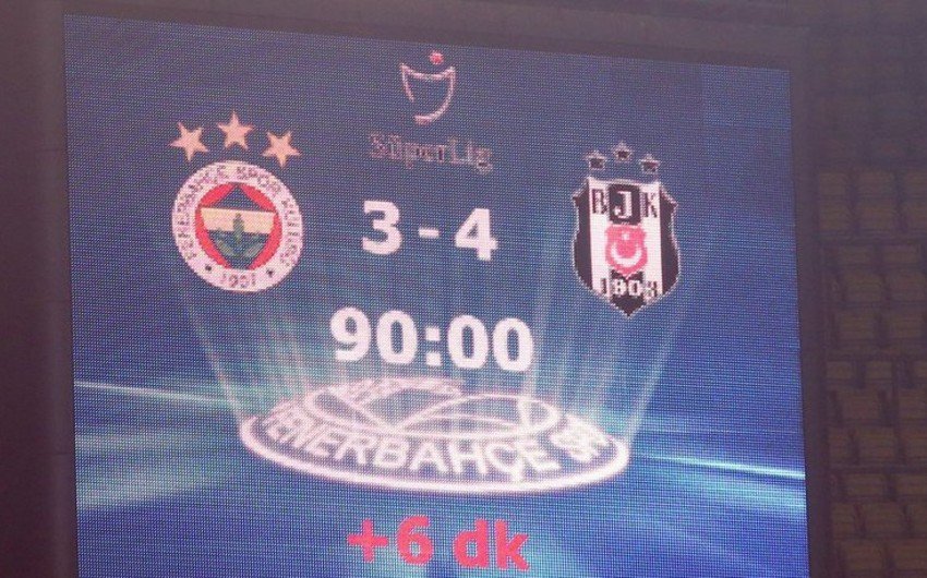 "Fənərbağça" "Beşiktaş"a 15 ildən sonra yenə eyni hesabla uduzdu